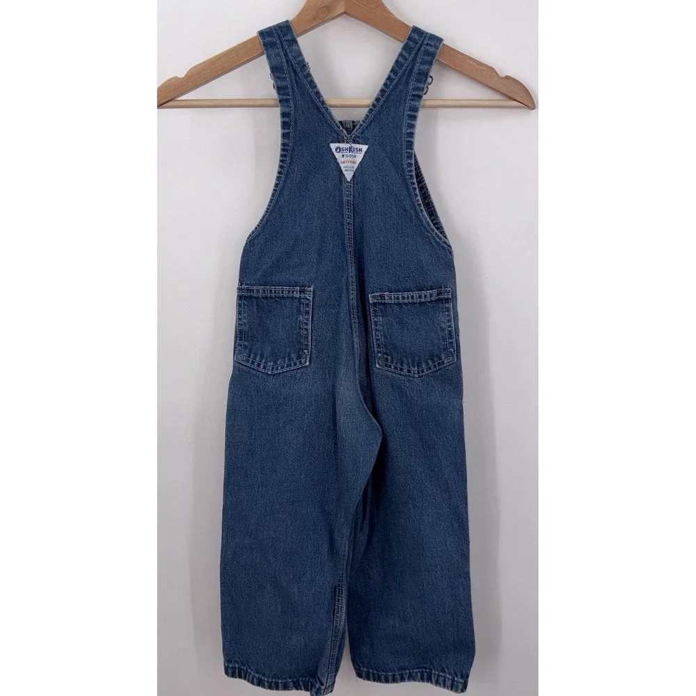 Oshkosh B'gosh vintage boys girls denim overalls‎ 4T Made in USA Vestbak